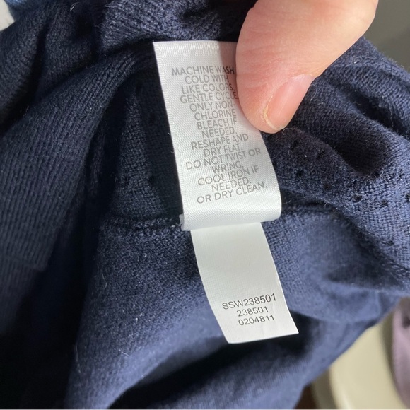 J. Jill lightweight sweater with dolman sleeves navy blue size XS - Picture 8 of 8